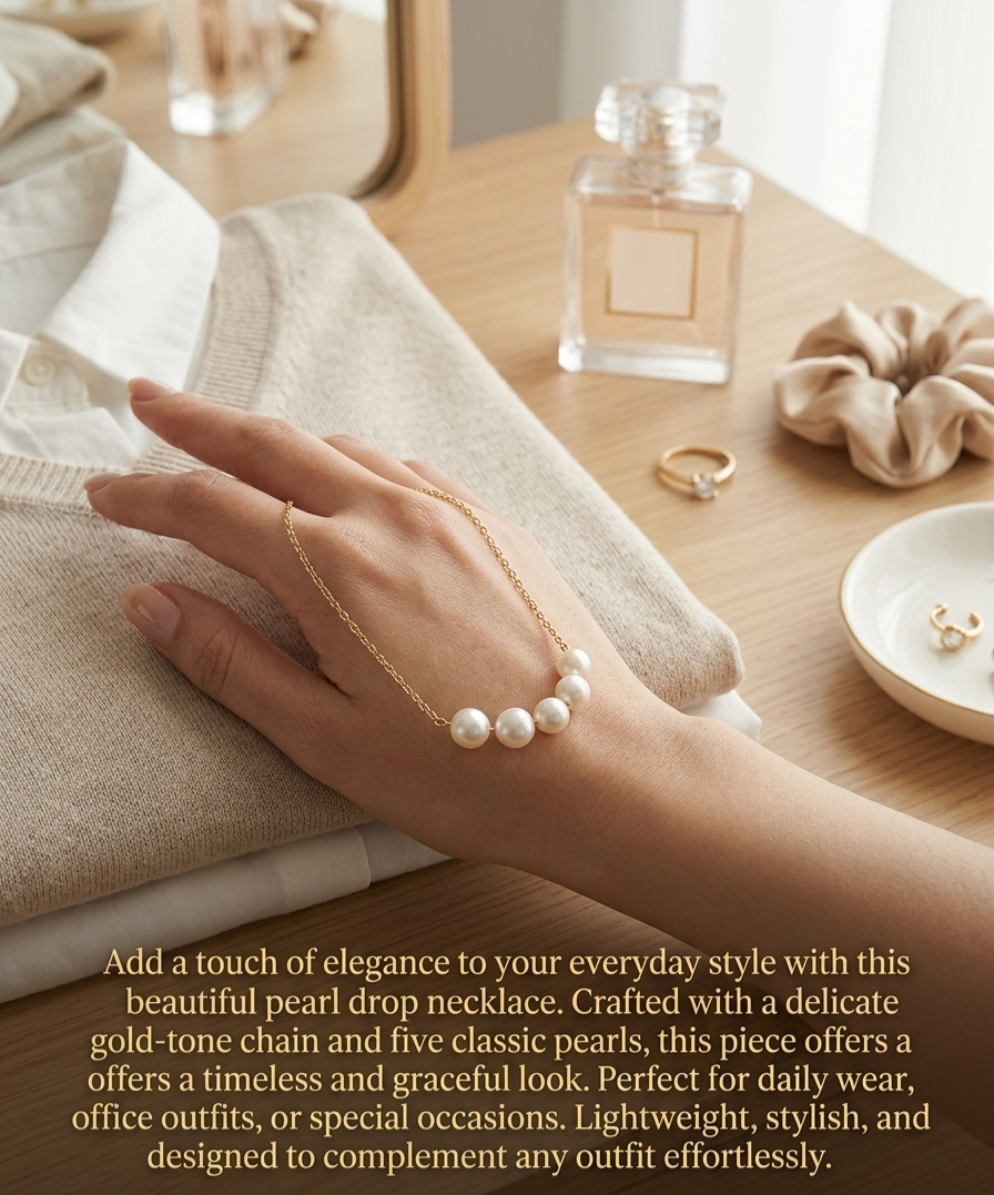 Minimal Pearl Necklace – Elegant Daily Wear Jewelry