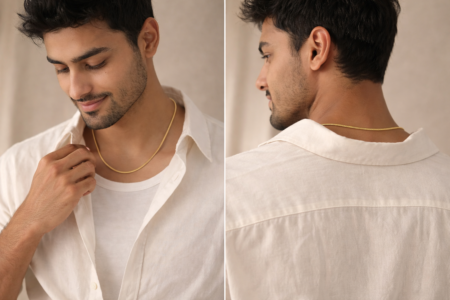 Gold Snake Chain  for Men – Minimal Fashion Chain