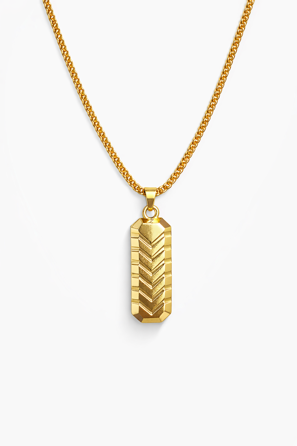 Classic Gold Finish Pendant Chain for Men