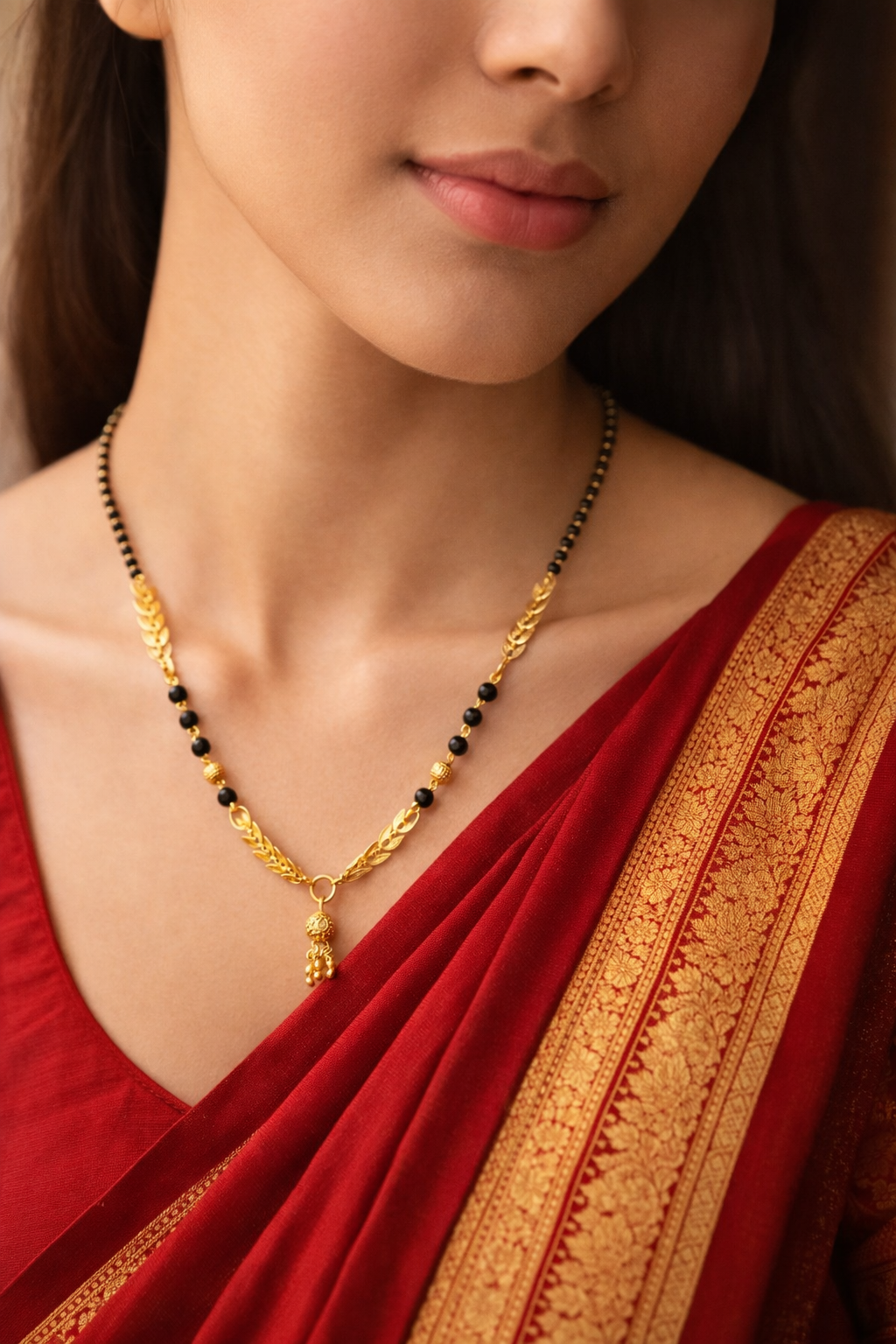 Premium Gold Leaf Mangalsutra