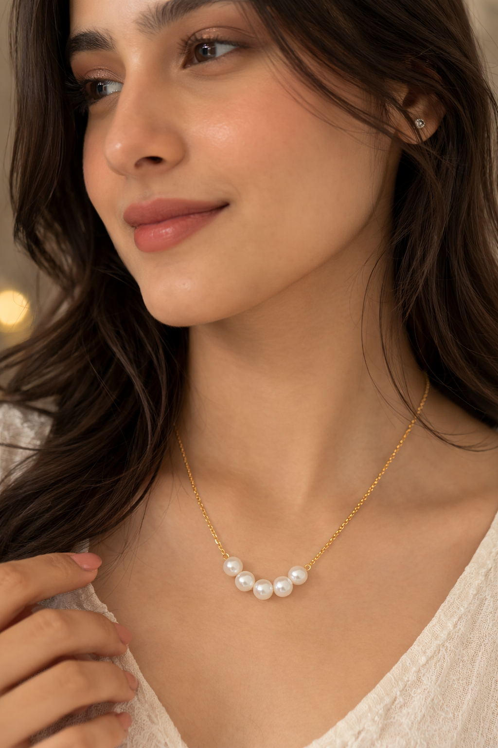 Minimal Pearl Necklace – Elegant Daily Wear Jewelry