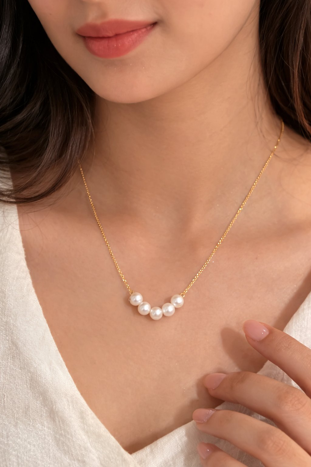 Minimal Pearl Necklace – Elegant Daily Wear Jewelry