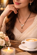 Stylish Mangalsutra Sparkling Crystal Design