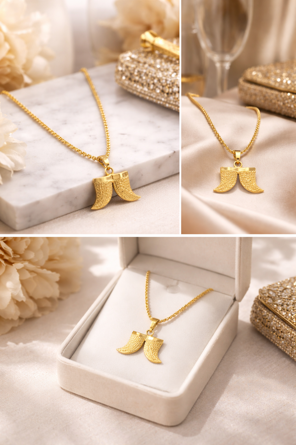 Classic Gold Pendant Chain – Unisex Fashion Necklace